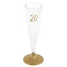 Santex - Flûtes À Champagne Or 20 Ans (6) - Party Shop