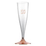 Santex - Flûtes À Champagne Rose Gold 50 Ans (6) - Party Shop