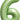 Ballon Mylar Supershape - Chiffre 6 vert Mat pastel