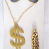 Karnival Costumes -Gangster accessory set – bracelet, necklace & retro glasses. Perfect Halloween costume kit for 1920s parties, mafia outfits, cosplay & vintage themed events. - Party Shop