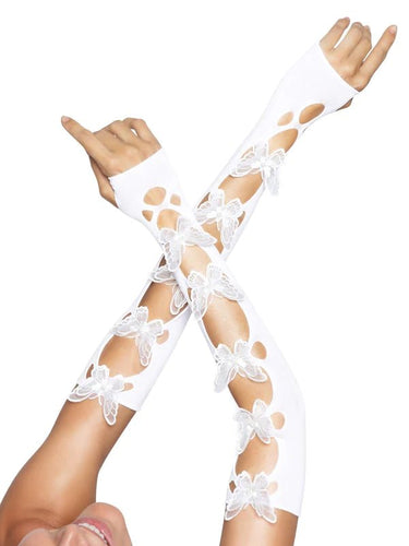 Leg Avenue - Gants Papillon Découpées - Party Shop