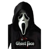Ghost Face® adult mask with black shroud – PVC Halloween Scream costume accessory - FunWorld - Party Shop