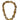 underwraps - Gold Hip Hop Chain – Bling bling rapper necklace costume accessory for Halloween, carnival, 80s 90s themed parties and streetwear cosplay- Party Shop