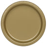 Gold round 9-inch paper plates – 20-pack disposable tableware for weddings, birthdays, New Year’s, or elegant parties – Party Shop - Unique