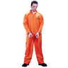 Got Busted! adult prisoner costume with bright orange jumpsuit and handcuffs, perfect for Halloween, cosplay, or themed parties. - FunWorld - Party shop