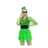 KBW Global - Green neon 80s costume kit with headband, fishnet gloves, tutu skirt, mesh top, stockings, retro sunglasses and layered necklaces – fun retro outfit for Halloween, parties or 80s nights – Party Shop
