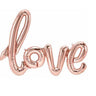 North Star Balloon - Guirlande De Ballons 30Po X 22Po Mylar Love Rosegold - Party Shop