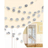 Amscan - Guirlande De Rond Scintillants (6) -  Argent - Party Shop
