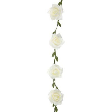 Santex - Guirlande De Roses Blanc 120 Cm - Party Shop