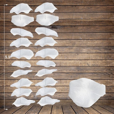 Danson Decor - Guirlandes (2) De Pétale De Rose Géante 5.5' - Blanc - Party Shop