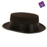 Heisenberg hat 58 cm Breaking Bad accessory. Black Walter White costume hat for cosplay, Halloween, carnival or TV series theme party. - MOM - Party Shop