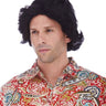 WESTBAY - High-quality 70s black wig for men – Vintage disco style costume accessory - Party Shop