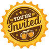 Creative Converting - Invitations (8) - Bière/Vin - Party Shop