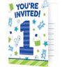 Creative Converting - Carte d'Invitation bleu (8) - 1er Anniversaire - Party Shop