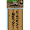 Unique - Carte d'Invitation (8) - Pixel Minecraft - Party Shop