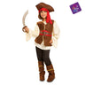 Kids pirate costume with hat, shirt, vest, belt, pants and boot covers. Perfect for Halloween, carnival, cosplay or theme parties. - MOM - Party Shop