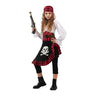 MOM - Kids’ pirate costume – scarf, dress, corset & belt. Authentic corsair outfit perfect for Halloween, pirate-themed birthdays, carnival & school plays. Party Shop.