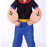 FUN WORLD - Kids Popeye costume with shirt, pants, muscle arms, belt, and hat – classic cartoon Halloween outfit for boys – fun and comfortable cosplay look - Party Shop