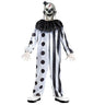 Killer Clown child costume with colorful jumpsuit, collar, and scary mask – creepy Halloween outfit for kids - FunWorld - Party shop