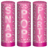 Amscan - Lances A Confettis 4'' (3) - Rose Party - Party Shop