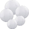Beistle Co. - Lanternes De Papier (5) - Blanc - Party Shop