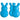 Amscan - Lapin (1) Bleu À Remplir Large 10 1/4" X 6" - Paques - Party Shop