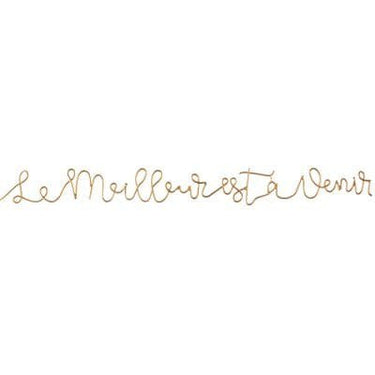 Santex - Lettres Décoratives Or 60 X 6 Cm - Le Meilleur Est À Venir - Party Shop