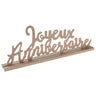 Santex - Lettres Pour Table Joyeux Anniversaire Naturel - Party Shop