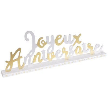 Santex - Lettres Pour Table Joyeux Anniversaire Or - Party Shop
