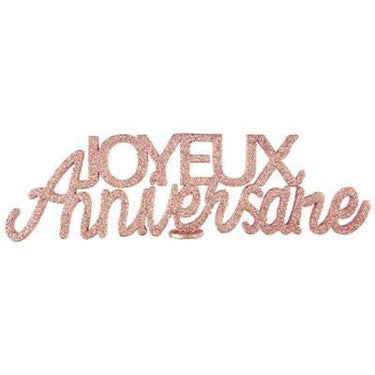 Santex - Lettres Pour Table Joyeux Anniversaire Rose - Party Shop