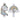 Santex - Licorne Sur Pince Rose (6) - Party Shop
