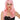 WESTBAY - Long burlesque pink wig for women – premium curly cosplay and cabaret wig- Party Shop
