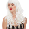 WESTBAY - Long platinum white burlesque wig for women – premium curly wig for cosplay, cabaret, or Halloween - Party Shop