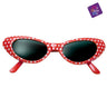 MOM - Lunette Année 50 - Rouge à pois - Party Shop