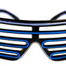 studio Halloween - Lunettes À Obturateur Blanc Et Bleu - Party Shop