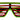studio Halloween - Lunettes À Obturateur Rouge Et Jaune - Party Shop