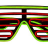 studio Halloween - Lunettes À Obturateur Rouge Et Jaune - Party Shop