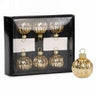 ATTITUDE IMPORTS - Marque Place (6) - Mini Boule De Noël (Or) - Party Shop