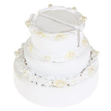 Santex - Marque-Place Gâteau Blanc 4.5 X 5 Cm - Party Shop