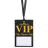 Santex - Marque-Place Vip Ruban Noir (10) - Party Shop