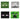 Unique - Masques De Papier (8Pc) - Pixel (Minecraft) - Party Shop