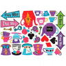 Amscan - Méga Pack Découpages De Carton Party Farfelu - Party Shop