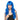 MELROSE dark blue wig for women – long curly premium cosplay and Halloween wig - WestBay - Party Shop
