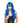 MELROSE dark blue wig for women – long curly premium cosplay and Halloween wig - WestBay - Party Shop
