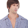 WESTBAY -High-quality men's 60s Godfather-style brown wig – sleek vintage look, perfect for retro costumes, Halloween, and cosplay. - Party Shop