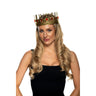 Underwraps - Metal gold crown with red jewels for king or queen costume. Royal accessory perfect for Halloween, medieval cosplay, carnival and costume parties. - Party Shop