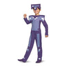 Kids Minecraft Enchanted Diamond Armor costume with jumpsuit and character headpiece – perfect for Halloween or themed parties. - Party Shop