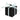 Amscan - Mini Boites Cadeau (100) -  Noir - Party Shop