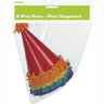 Unique - Mini Chapeaux (8) - Pom Pom - Party Shop