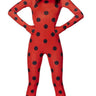 InSpirit - Miraculous Ladybug adult costume with red and black polka dot jumpsuit and matching eye mask – perfect for Halloween or superhero cosplay - Party Shop